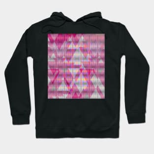 Pink and iridescent triangles Hoodie